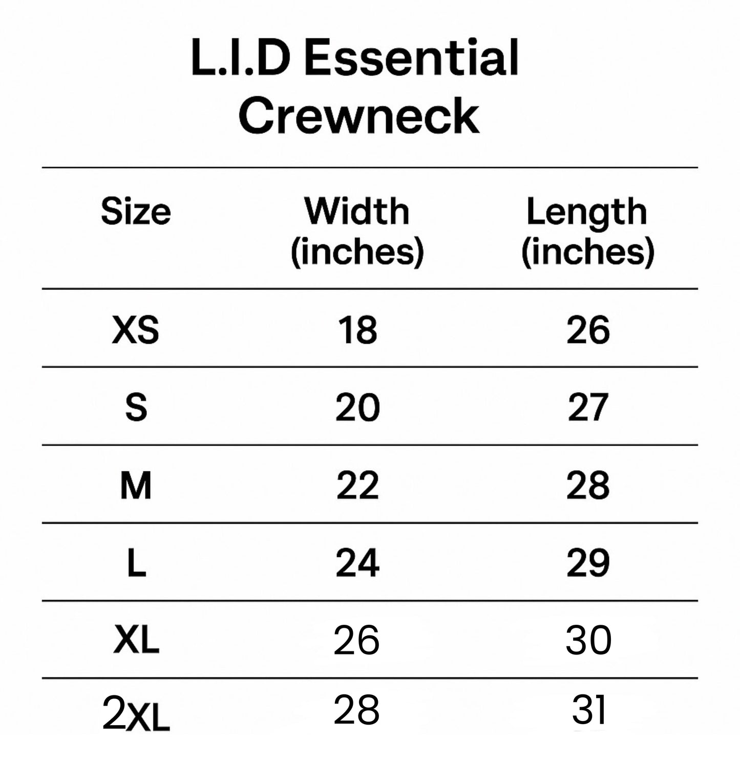 L.I.D Essential Crewneck